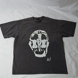 Saint Mxxxxxx Jesus Skull Tee Vintage Black